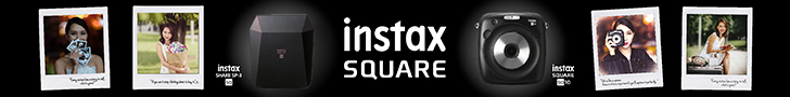 Leaderboard-Instax SQUARE_Mar'18 Fujifilm Instax Square ad