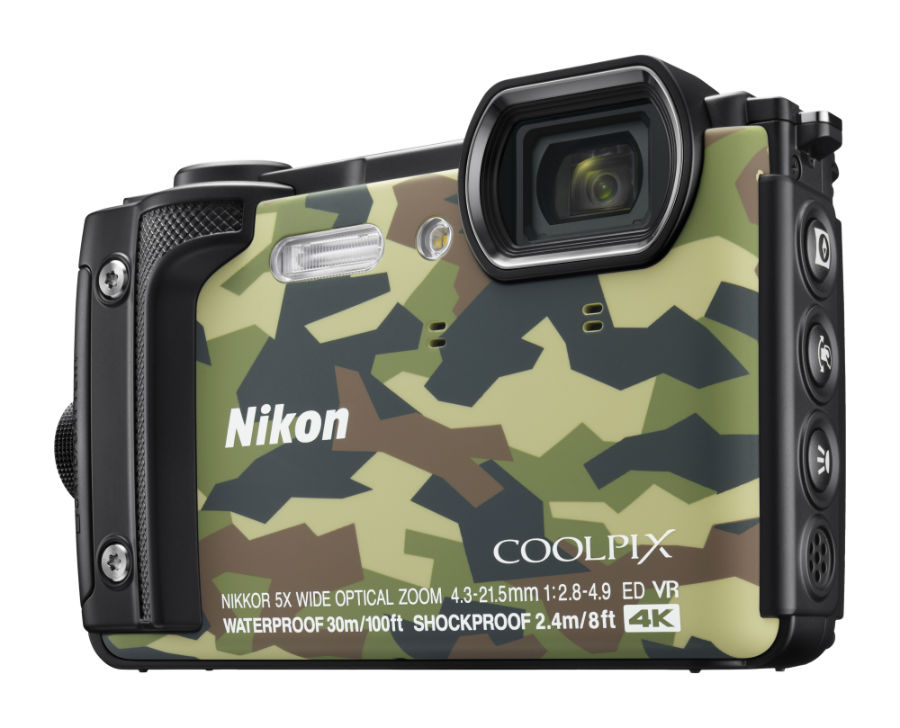 Nikon W300 in safari print closeup