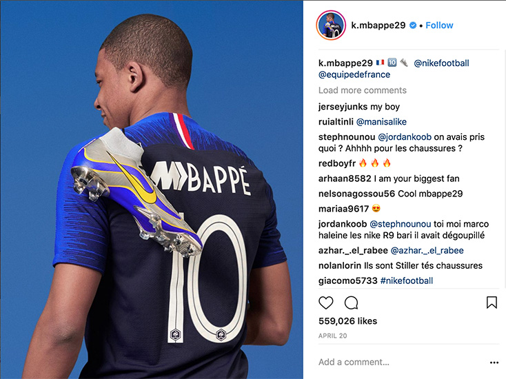 Kylian Mbappe Instagram Nxt