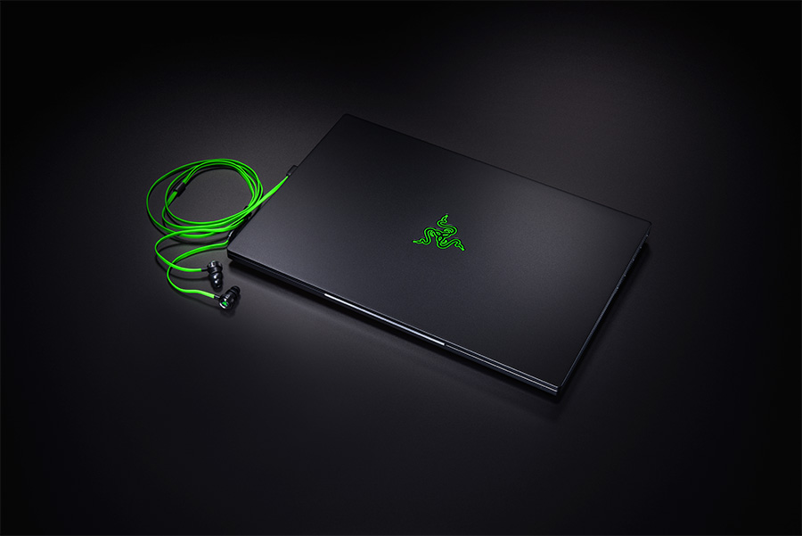 Closed Razer Blade gaming laptop