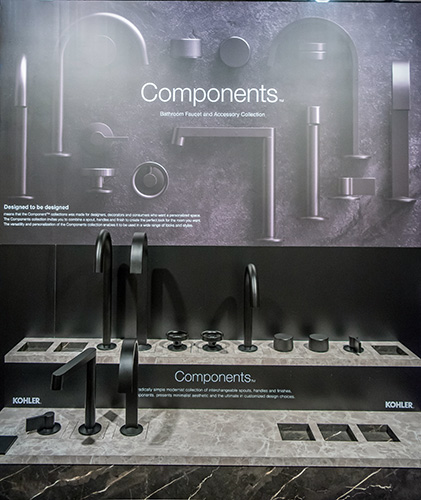Components collection featured in the Kohler's Experience Center