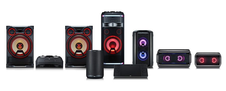 The LG XBOOM range of speakers