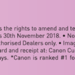 Canon October Promo