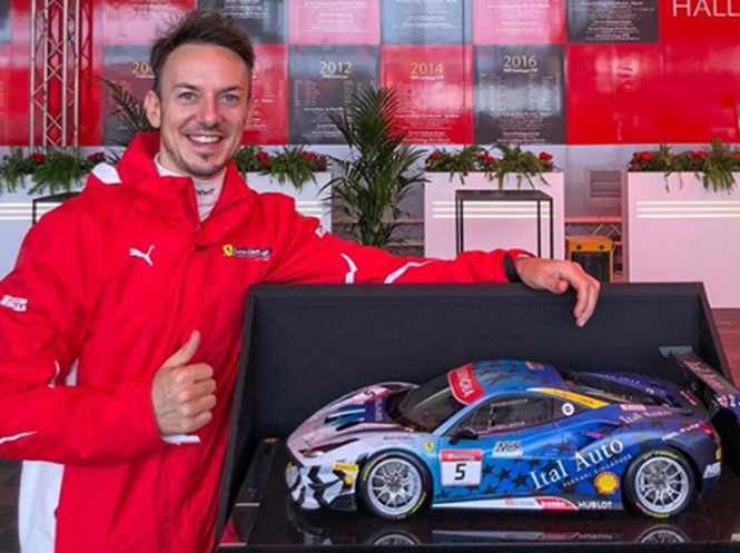 Martin Berry and a miniature of his car