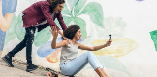 People playing with the Mavic 2