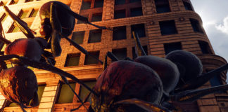 Screenshot from Earth Defense Force: Iron Rain