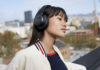 Woman wearing JBL Live Series 500BT Headphones