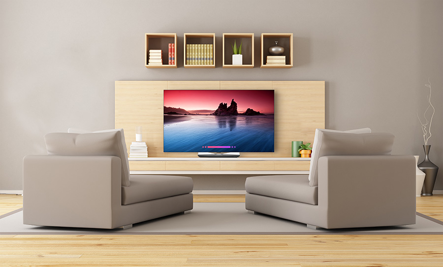 LG OLED TV B8S in the living room