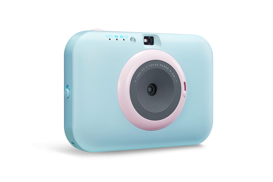 LG Pocket Photo Snap in pastel blue