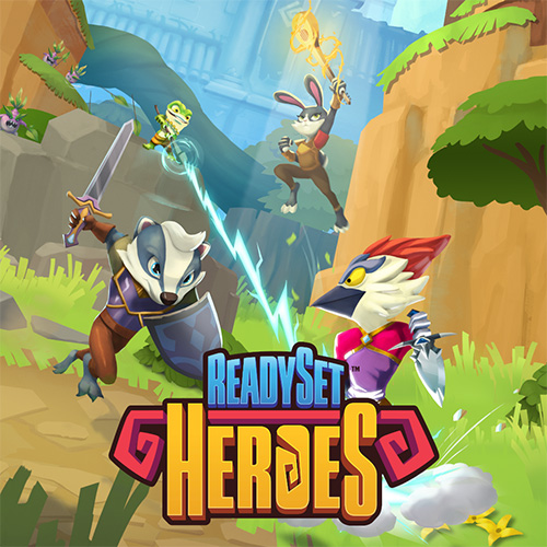 Logo and poster of ReadySet Heroes