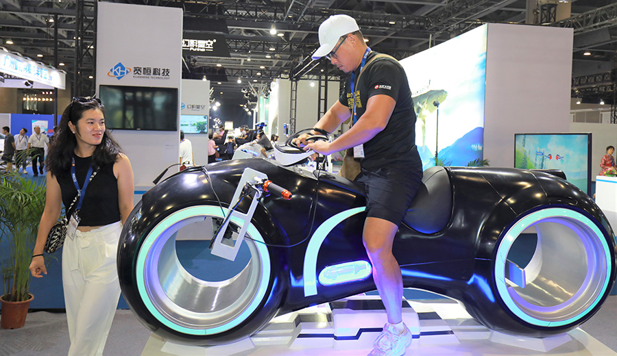 CE China 2019 VR bike demo