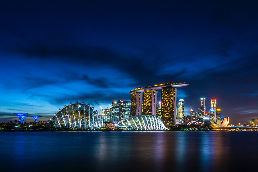 Cityscape of Singapore skyline