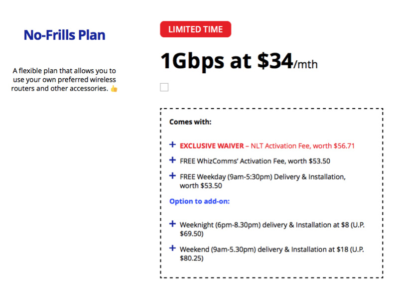 Whizcomms 1Gbps Broadband Deals