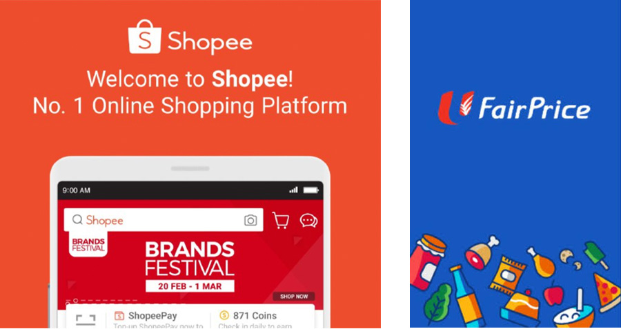 Shopee and NTUC from Huawei AppGallery