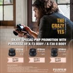 X-T3 Body and X-T30 II Body YES PWP Promotion (1 – 31 December 2021)