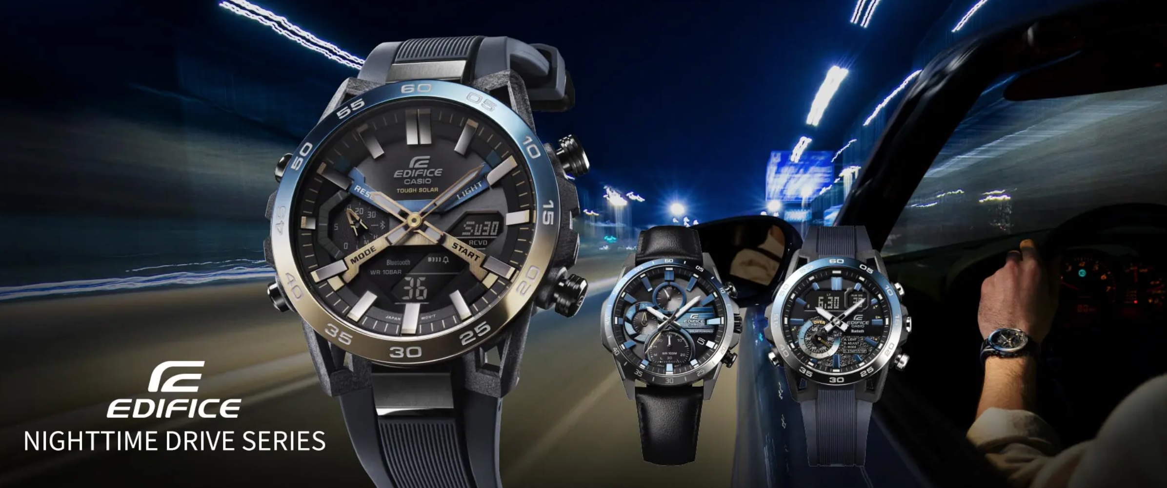 CASIO EDIFICE Unveils the Nighttime Drive Series: A Tribute to the