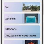 SHARP AQUOS R10 – Generative AI list display of keywords during a call (illustration)