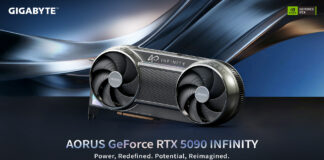 GIGABYTE redefines flagship GPU design at CES 2026 with the AORUS GeForce RTX 5090 INFINITY