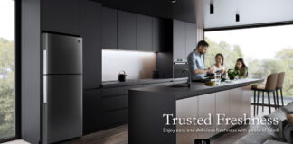 SHARP Launches Flagship SJ-RF47E Plasmacluster Refrigerator in Singapore with Flexible Storage and Modern Design