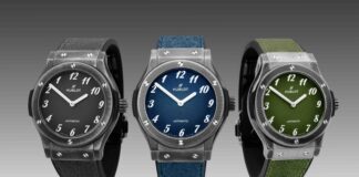 Hublot and The Hour Glass Unveil Limited-Edition Classic Fusion Titanium Retroverse Watches