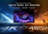 ASUS Launches New ROG Strix and TUF Gaming Dual Mode 4K Monitors in Singapore