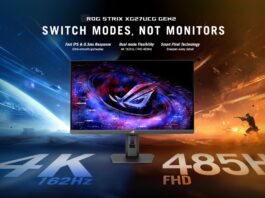 ASUS Launches New ROG Strix and TUF Gaming Dual Mode 4K Monitors in Singapore