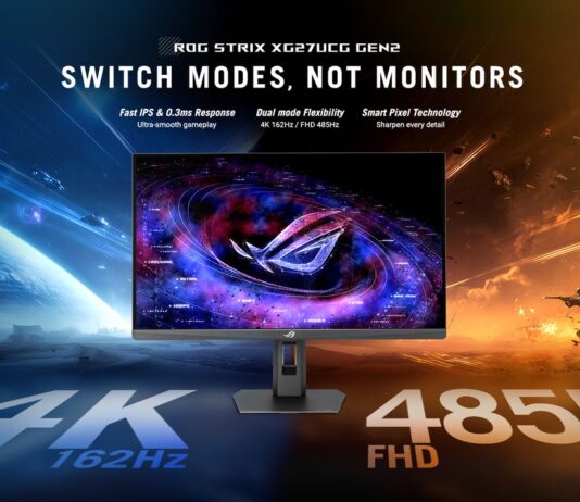 ASUS Launches New ROG Strix and TUF Gaming Dual Mode 4K Monitors in Singapore