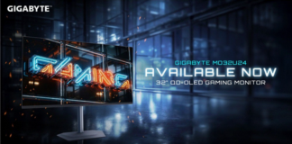 GIGABYTE Launches MO32U24 32-inch 240Hz QD-OLED 4K Gaming Monitor