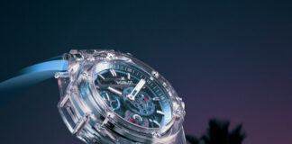 Hublot Big Bang Sapphire Sky Blue Captures the Spirit of Summer in Transparent Form