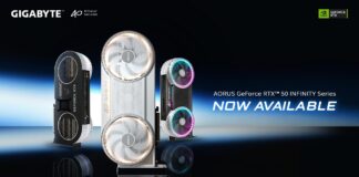 GIGABYTE Unveils AORUS GeForce RTX 50 INFINITY Series with High-Performance Cooling and Refined Design