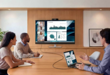 Dell Pro P 43 4K Huddle Conferencing Monitor Puts the Entire Meeting Room in One Display